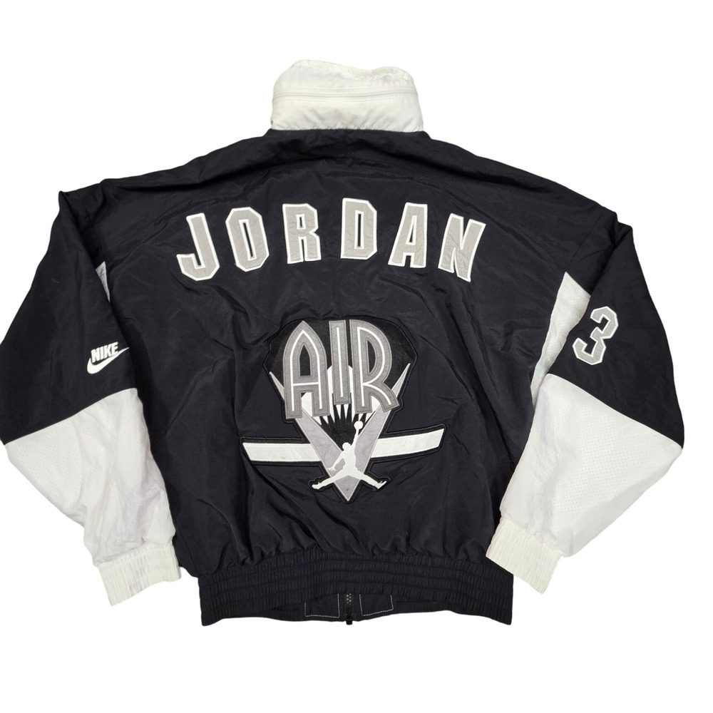 Nike Air Jordan Legacy Jacket Mens‎ Small Black Flight Nostalgia Retro Jump AJ9